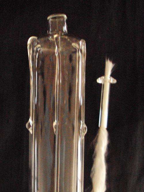 Glass Oil Candles- Wax Candle Effect 19cm tall