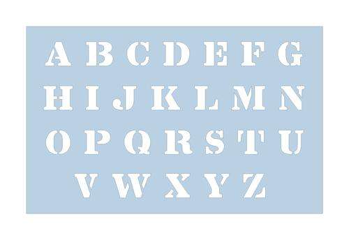ALPHABET CAKE STENCIL