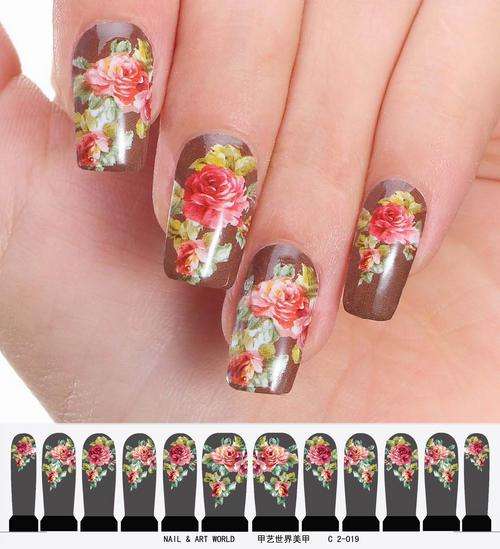 12 NAIL DECALS / WRAPS - LATEST EUROPEAN NAIL CRAZE !!!