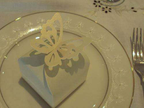 Ivory Butterfly Wedding Favour Boxes / Gifts