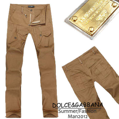 2012 D&G self fashion solid color men's casual pants in SIZE 34..