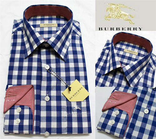 Special style of England Burberry classic lattice business casual shirt men s long sleeve,