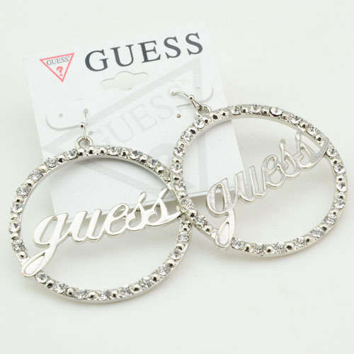 2012 brand new GUESS big round earrings