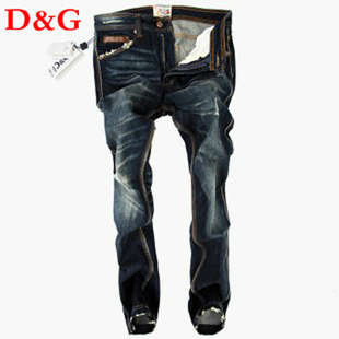 Explosive D & G slim men Italy luxury leather accessories jeans size 36.