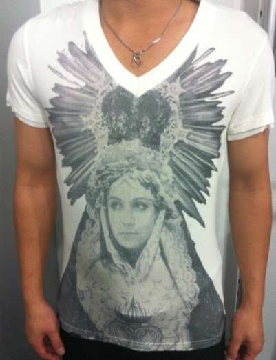 PHILLIP PLEIN HOMME OMG cotton v neck.