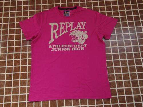 REPLAY Tiger's head men's slim new style short sleeve t-shirt size Medium.