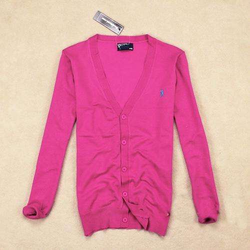 POLO RALPH LAUREN classic slim CARDIGAN mesh cotton sweater.