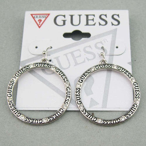 brand new GUESS round pick earrings