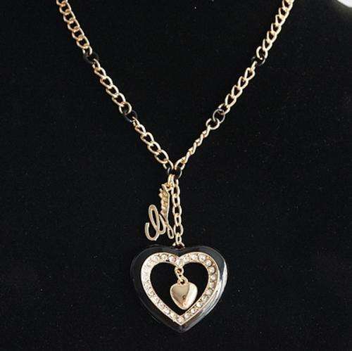 Original 2013 new exquisite jewelry studded Guess love necklace in Silver or Gold