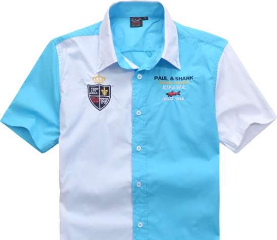 Italy Paul Shark short sleeve men's shirt size XL.