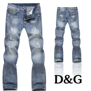 Brand new D & G washed slim men cotton long wild Busin jeans size 36.