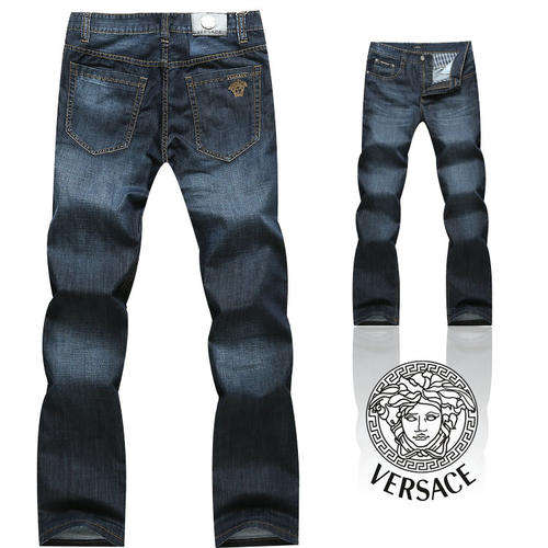 Brand new Versace Grand Prix Masters range of luxury men's 38 business casual thin straight jeans.