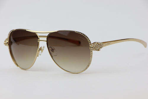 Brand new Cartier Full Rim Gold sunglasses.