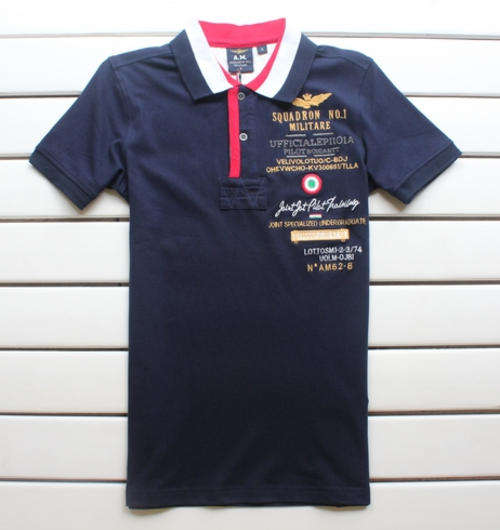 High quality A M Squadron no. 1 men's cotton polo short-sleeve T shirt.