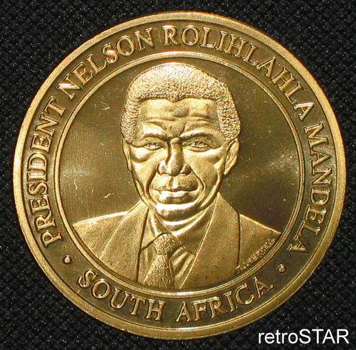 Bronze Medal - Nelson Mandela  1 1/2"