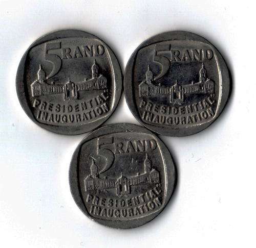 3 x Circulated - 1994 5 Presidential Inauguration