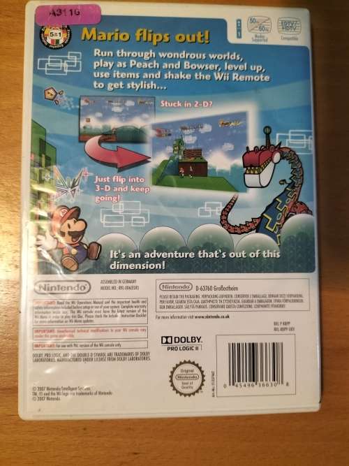 Wii game : Super Paper Mario (Wii)