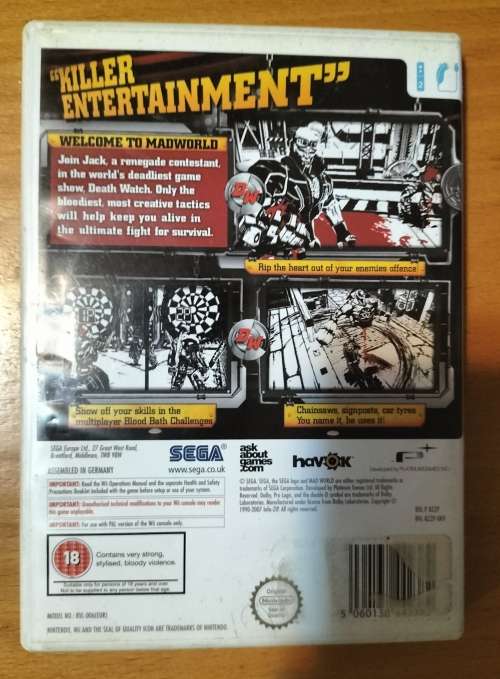 Wii game : Mad World (Wii)