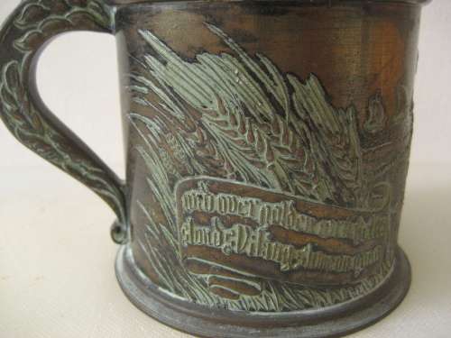Magnificent Vintage Bronze Stein / Tankard Low Relief Denmark Edward Aagaard