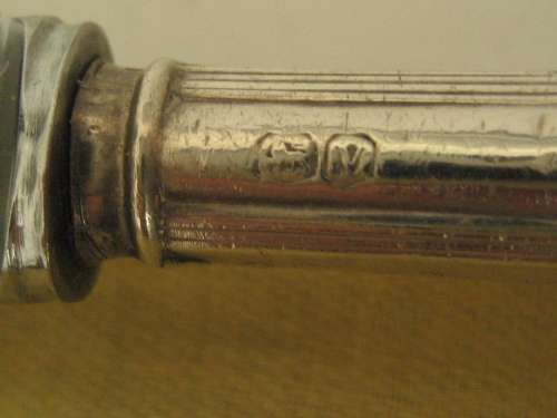 Vintage Set of Six Cased Fruit Knives with Sterling Silver Handles Sheffield 1938