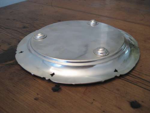 Antique Sterling Silver Salver Sheffield 1910 James Deakin and Sons 320 gm
