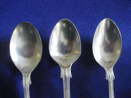 Kings Pattern Spoons Job Lot Fruit, Tea and Coffee Spoons and an Egg Spoon