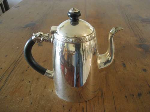 Sterling Silver Art Deco Celtic Design Coffee Pot Birmingham 1934 Roberts and Dore