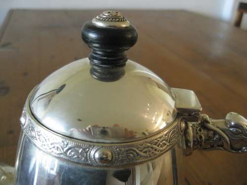 Sterling Silver Art Deco Celtic Design Coffee Pot Birmingham 1934 Roberts and Dore