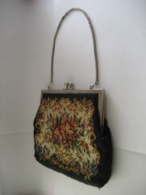 Vintage Tapestry Evening Bag