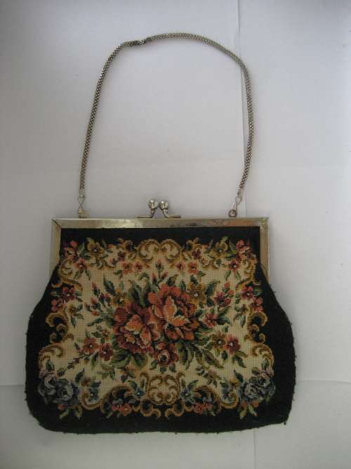 Vintage Tapestry Evening Bag