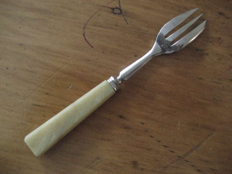SET OF 12 FRENCH ART DECO CAKE PASTRY FORKS BOXED