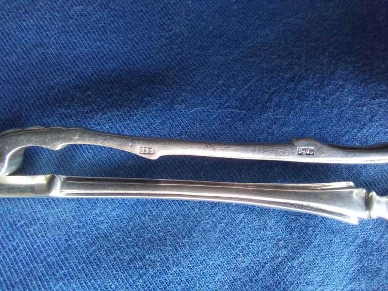Solid  Silver Matched Pair Pastry Fork and Coffee Spoon Dutch 835