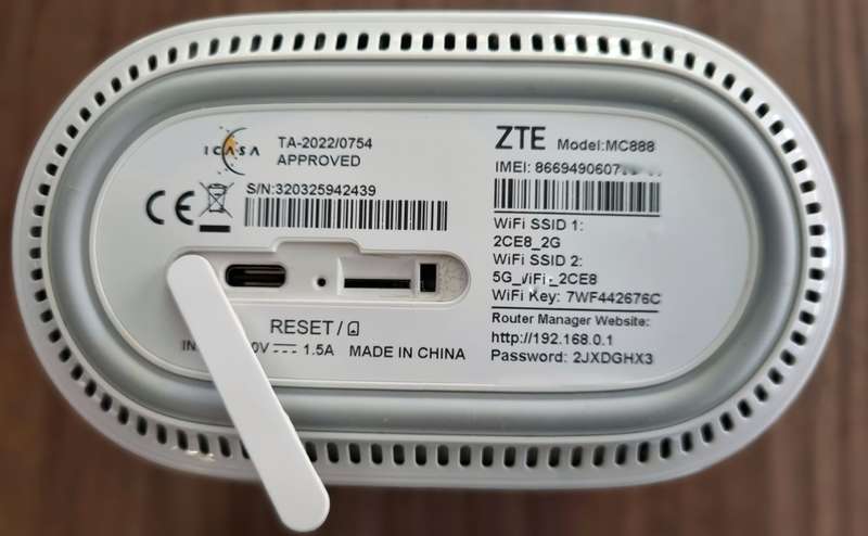 Unlocked ZTE MC888 5G Wifi 6 Router ZTE 5G CPE Indoor Router 3,8gbps