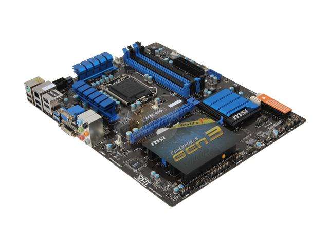 Brand New MSI Z77AG43 LGA 1155 Motherboard + Corsair Graphite Series 230T Orange