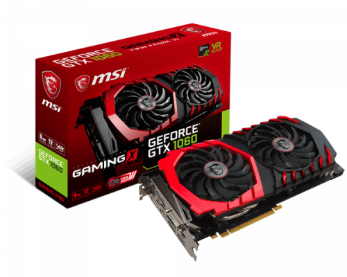 MSI GeForce GTX 1060 Gaming X 6GB GDDR5 192-bit PCI-E 3.0 Desktop Graphics Card