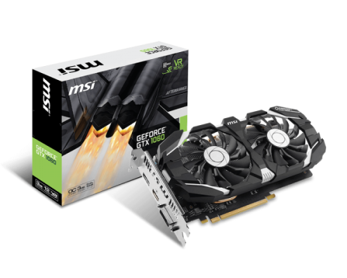 MSI GeForce GTX 1060 3GT OCV2 3GB GDDR5 192-bit PCI-E 3.0 Desktop Graphics Card