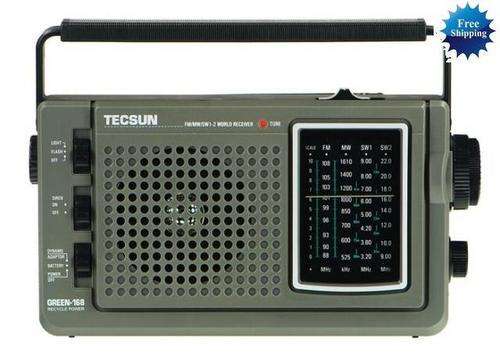 TECSUN GREEN-168 FM.MW.SW1-2 Dynamo Emergency Radio Rechargeable Radio