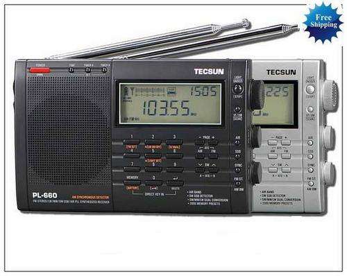 TECSUN PL660 S SSB/ AIR BD / DUAL CONV/ MULT BAND RADIO(Silver)