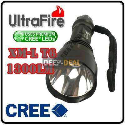 UltraFire Flashlight Torch C8 CREE XM-L T6 LED 1300Lm
