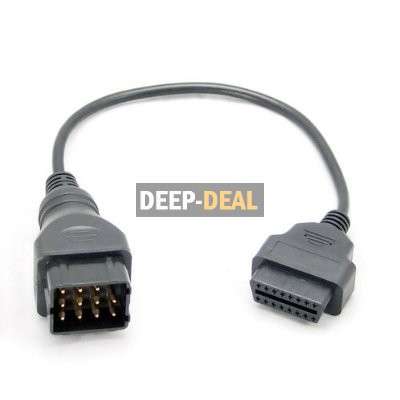 RENAULT 12 Pin OBD OBD2 16 Pin Connector Diagnostic Adapter