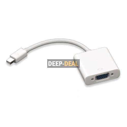 Thunderbolt Port to VGA Female Cable projectors monitors apple MacBook