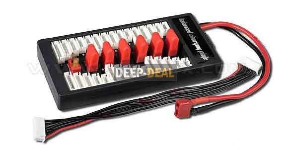 Para Board 1-for-6 Parallel Charger Adaptor RC Battery