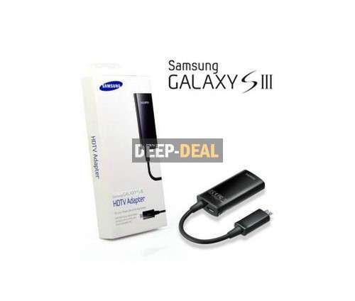 MHL Micro USB to HDMI HDTV Adapter Samsung Galaxy S3 SIII i9300 9308