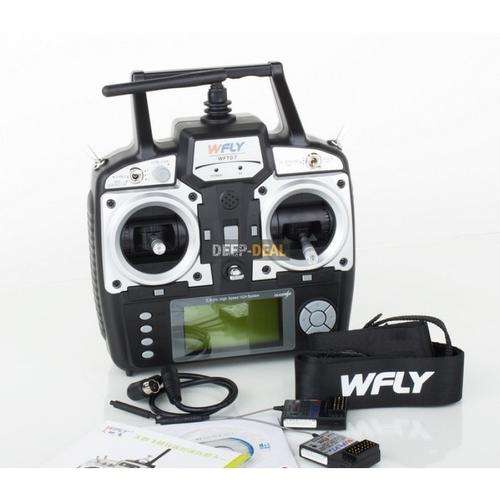 WFLY WFT07 2.4G 7CH Transmitter with 2 WFR07S Receivers
