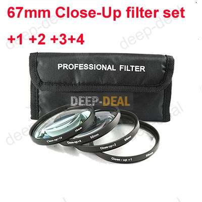 67mm Macro Close-Up +1 +2 +4 +10 Close Up Filter Kit