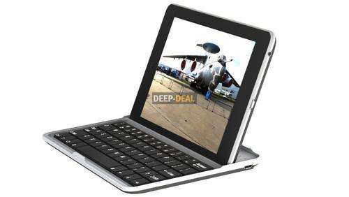 Aluminum Ultra Thin Bluetooth Wireless KeyBoard Stand Case for Google Nexus 7