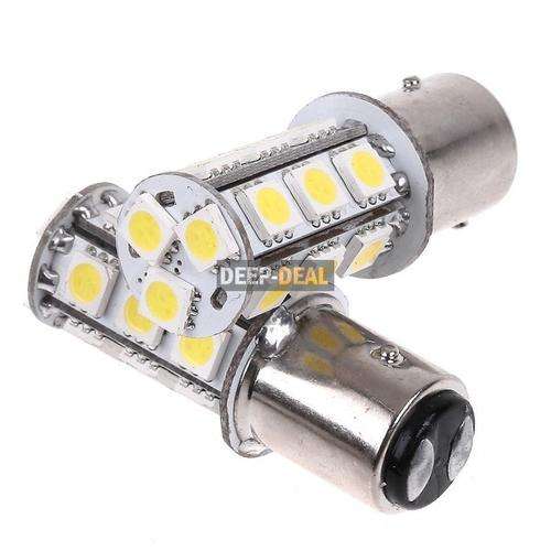 1157 BAY15D 18 SMD LED Car Brake Lights Stop Lamp Light Bulb White x2