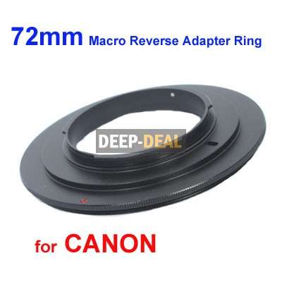 72mm Macro Reverse Adapter Ring for Canon EOS EF/EF-S Mount