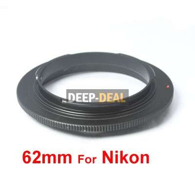 62mm Macro Reverse Adapter Ring Nikon AF AI mount