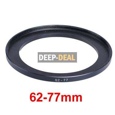 62mm-77mm 62-77 mm 62 to 77 Step Up Ring Filter Adapter
